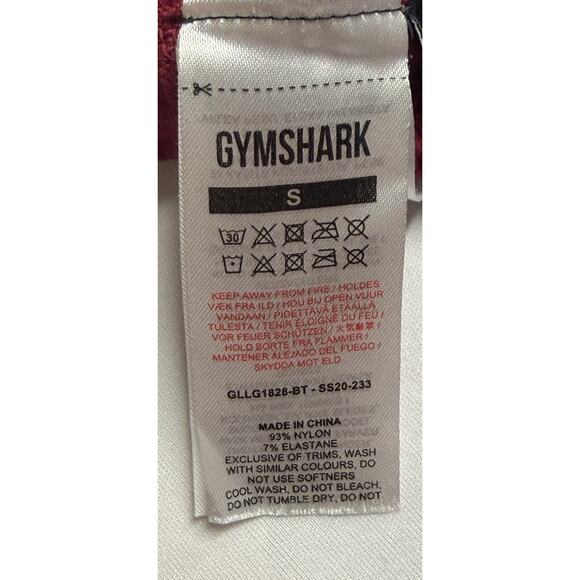 Gymshark Energy Seamless High Rise Perforated Leggings Burgundy Womens Small S - Picture 6 of 15